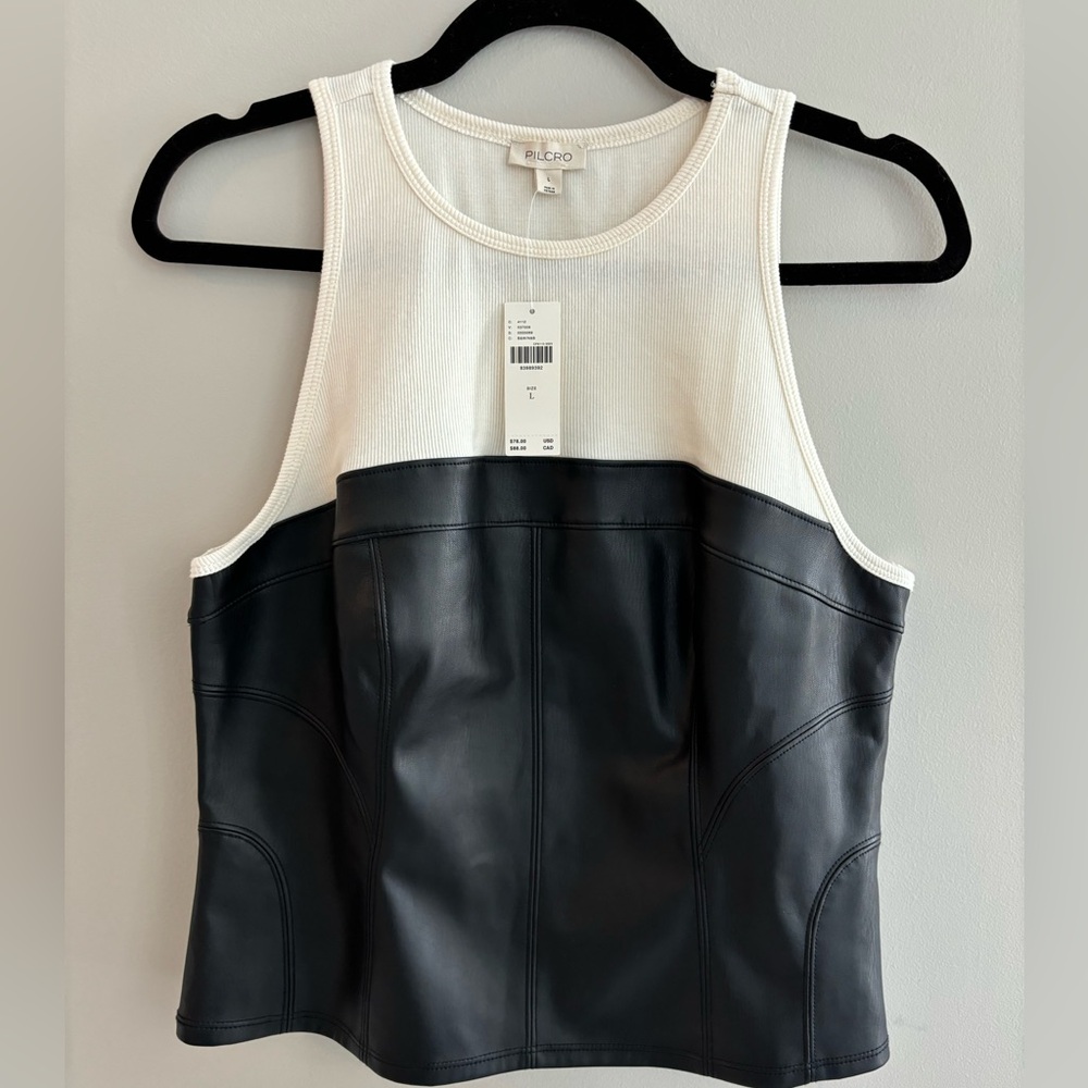 Anthropologie Pilcro layered corset tank
